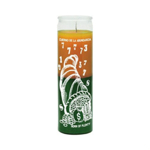Print 7 Day Candles Multicolor Horn Of Plenty Green/Gold