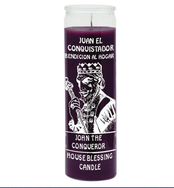 Print 7 Day Candles Single Color John The Conqueror Purple